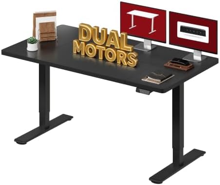 SANODESK Dual Motor 63''x 28'' Large Height Adjustable Standing Desk