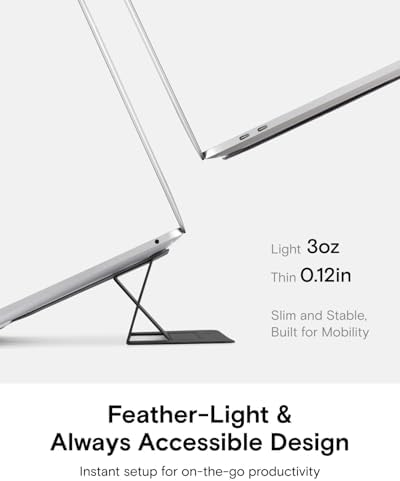 MOFT Invisible Laptop Stand, Stick-On Portable Laptop Riser for Mobile Work