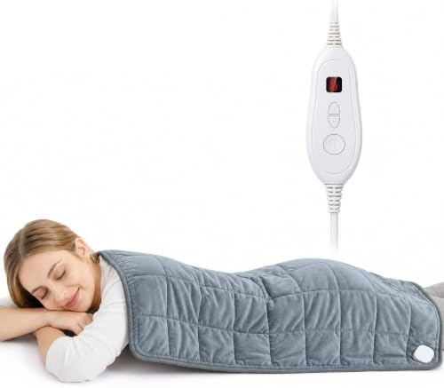Weighted Heating Pad, Extra Large Electric Heating Pad for Back, 33" × 17"