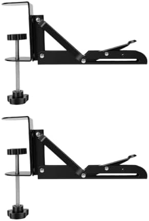 Clamp On Desk Keyboard Tray Support Bracket, Heavy Duty Steel
