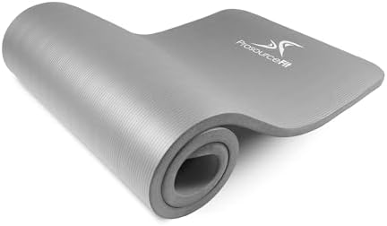 ProsourceFit Extra Thick Yoga and Pilates Mat, 71-inch Long High Density Exercise Mat with Comfort Foam and Carrying Strap
