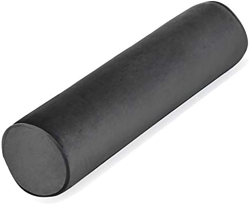 Tinbolunce Memory Foam Round Neck Pillow for Sleeping, Neck Pain Relief, Side Back Stomach Sleeper, Car or Office Chair Sofa,Cervical Bolster Length 24" x 6" Diameter (Dark Gray)