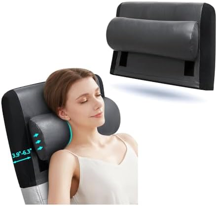Zelen Recliner Pillow for Head Couch Neck Pillow Leather for Recliner Chair Rest Cushion Neck Support Pillow Office Chair Headrest Head Support Pillow with Headrest Cover