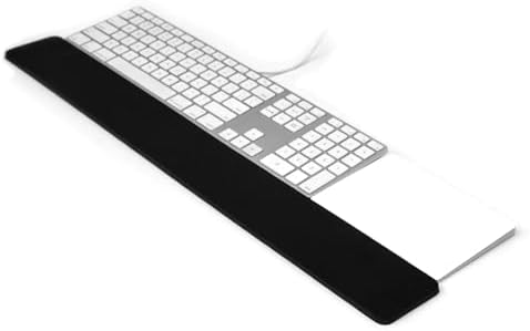 GRIFITI Slim Wrist Pad 24" x 4" x 0.375" Inch Extra Long Soft Profile Keyboard & Mousepad Wrists Rest for 1/4 Inch Thick Keyboard with Trackpad or Mouse Ergonomic Support