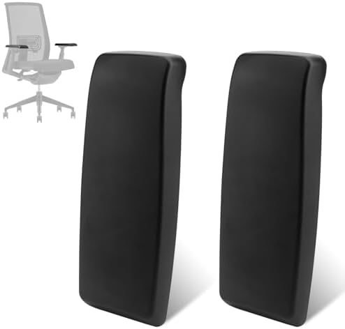 Armrest Pads Replacement for Haworth Comforto 59/62 Office Chair,Black (one Pair)