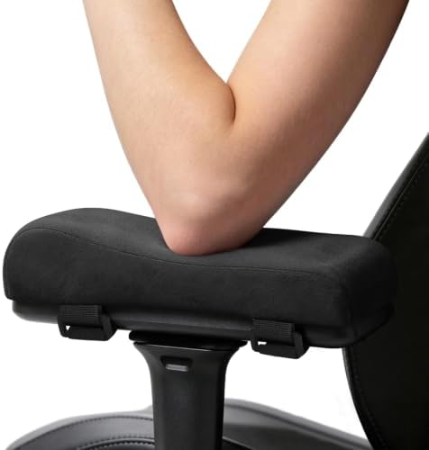 Love&go Office Chair Armrest Pads, Gaming Chair Arm Rest Elbows Pillow (Black)
