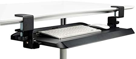 Mobotron Clamping Under-Desk Keyboard Tray with Ergonomic 3-Angle Adjustment