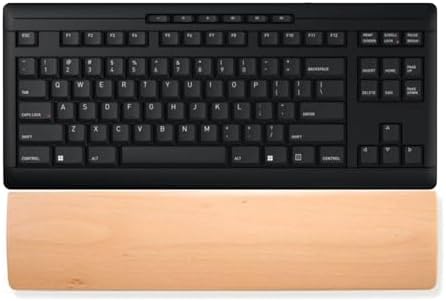 HomeDo Wooden Ergonomic Wrist Rest for Mechanical Keyboard, Fits 80%-87 Key