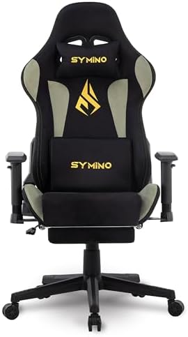 Symino Ergonomic Gaming Chair with 155° Recline & Footrest