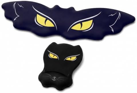 Ergonomic Wrist Rest Set for Keyboard and Mouse, Cat Mouse pad