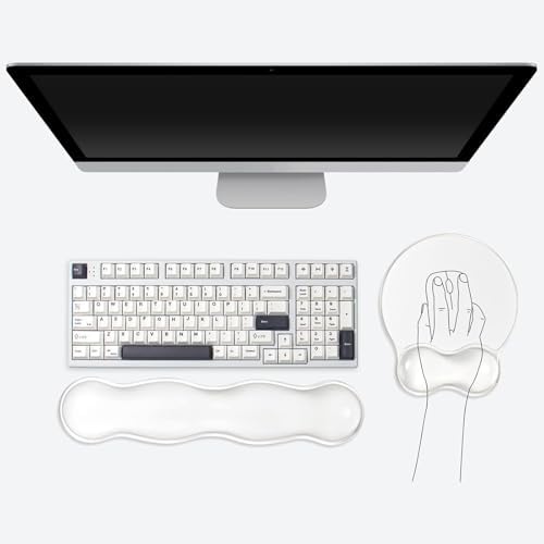 Mousepad with Gel Wrist Rest for Keyboard and Mouse - Office Accessories