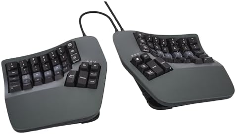 Advantage360 Dvorak Black Keycap Set - PBT Plastic | Dye-Sublimated Legends | 92 Key Set | Logo Keycap Puller