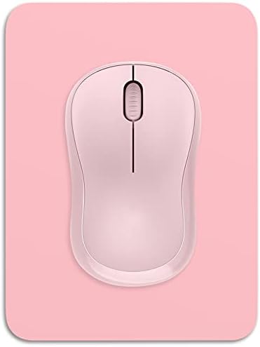 Dapesuom Small Mouse Pad, 6 x 8 Inch Thick Rubber Premium-Textured Non-Slip Portable & Washable Mini Mouse Mat for Women Men Wireless Laptops Keyboard Tray Gaming Work Computer Office Travel, Pink