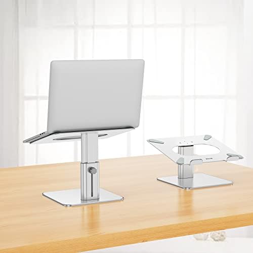 BESIGN LSX6N Laptop Stand, Ergonomic Adjustable Notebook Riser, Computer Holder, Laptop Mount Compatible with 10-15.6" Laptops, Silver