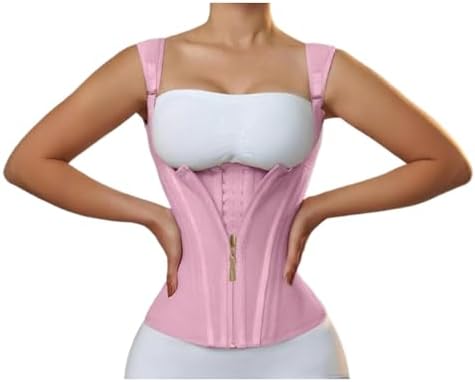 PetPhindU Shoulder Straightener Posture Corrector, Waist Trainer for Women, Tummy Control Sports Girdle Posture Corrector (Pink,Large)