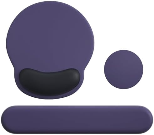 Mouse Pad with Keyboard Wrist Rest,Ergonomic Mousepad Support Set