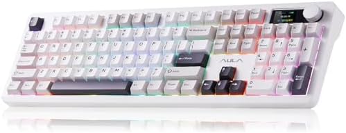 AULA F106 Pro Wireless Keyboard Full Size Mechanical Gaming Keyboards