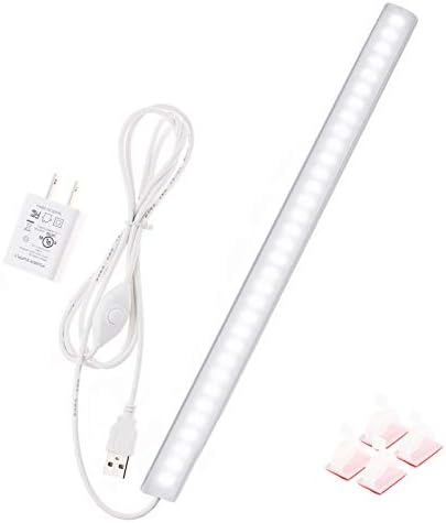 Under Cabinet Light, 12 Inch Plug in LED Closet Light with Memory Function, Cold White 6000K, Super Slim Dimmable Workbench,Under Counter Lights for Kitchen