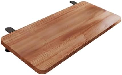 Desk Extension Board Clamp-on Keyboard Tray Portable Ergonomic Arm Rest Expansion Platform for Home Office- Walnut Color