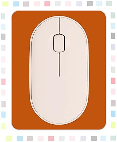 Small Rectangular Mouse pad Shop,only Takes up Mouse Space, Universal mini Mouse pad Portable Waterproof, with Non-Slip Glue Base, Orange 5X6 inches,