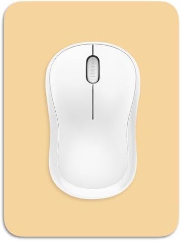 Dapesuom Small Mouse Pad, 6 x 8 Inch Thick Rubber Premium-Textured Non-Slip Portable & Washable Mini Mouse Mat for Women Men Wireless Laptops Keyboard Tray Gaming Computer Office Travel, Navajo White