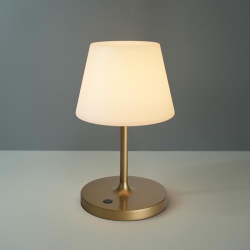 WEILAILUX Outdoor Table Lamp, Shower Lamp Waterproof (Gold, 9.6in)