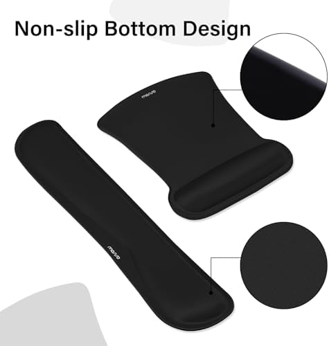 MOSISO Keyboard Mouse Pad Set, Large Gaming Mousepad&Keyboard Wrist Rest