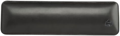 Bailey Tenkeyless by Castle - TKL Short Wrist Rest for Keyboards with around 87 Keys - Leather Ergonomic Computer Extra Firm Wrist Support - Typists, Gaming, & Heavy Office Use (Nightfall, Tenkeyless)