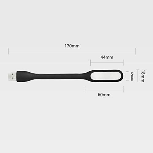 USB LED Light Lamp for Power Bank, Portable Eye Care Mini Night Light with Flexible Arm, USB Gooseneck Reading Lamps Book Light,Compatible for Desktop, Notebook Laptop (10-Blue)