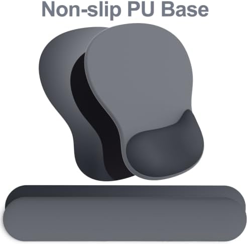 Ergonomic Mouse Pad with Wrist Rest and Keyboard Wrist Rest, Gel Mousepad