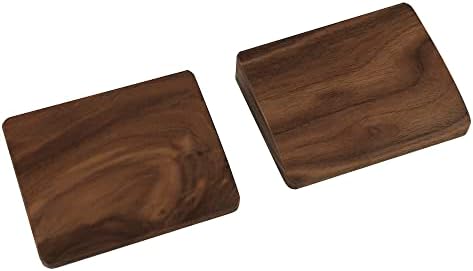 2 pcs Mini Wood Wrist Rest Portable Movable Solid Wooden Walnut Beech for Most Mechanical Keyboard Numpad Sp64