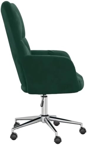 Velvet Relaxing Chair, Adjustable Swivel Office Desk Seat