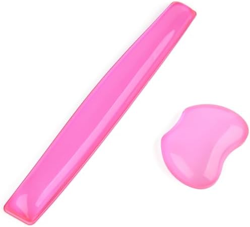 Silicone Gel Keyboard Wrist Rest Set Plus Keyboard & Mouse Wrist Support Pad Office, Computer, Laptop, Mac - Durable, Comfortable and Pain Relief