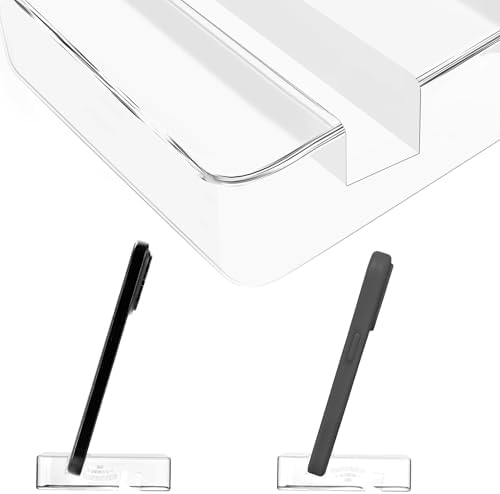 Transparent Acrylic Tablet Stand, Portable Phone Holder for Desk Use