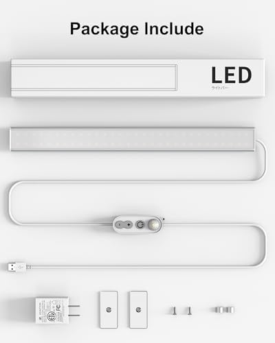 ASOKO 16" Motion Sensor Dimmable Led Under Cabinet Light Cool White