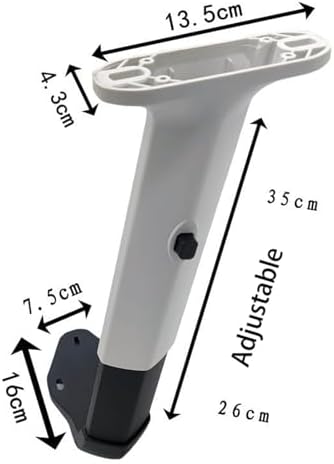 Menolana Height Adjustable Chair Armrest Pair Armrest Replacement,Durable,Liftable Gaming Work Chair Arms Set for Swivel Chair Working, White