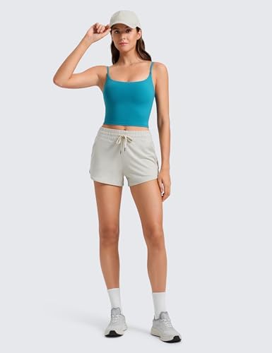 CRZ YOGA Butterlift Scoop Neck Crop Tank Top