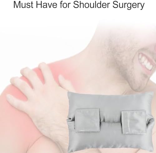 Satin Neck Pad Strap Cushion for Arm Sling Pillow Comfort Support Padding Rotator Cuff Replacemet Surgery Elbow Brace Carry Padded Cover Broken Wrist Hand Injury, Silver Gray