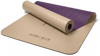 Natural Rubber Workout Mat with Bag | Thick Rubber mat 4.5 mm | Non Slip Yoga Mat Non Slip| Gym Mats for Home Gym Floor Mat, Home Exercise Mats for Home Workout Accessories, Fitness Mat, Workout Mats for Home Gym, Yoga Matt, Stretching Mat, Thick Exerc...