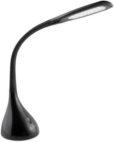 OttLite Creative Curves LED Desk Lamp, Black
