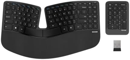 Incase Sculpt Ergonomic Keyboard, Split Layout, Palm Rest, Black