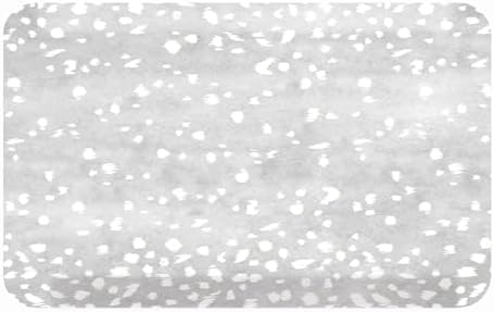 House of Noa Nama Standing Mat – Anti-Fatigue Kitchen Mats for Floor, Cushioned & Non-Slip Kitchen Comfort Mat for Standing, Thick Foam Anti-Fatigue Mat for Kitchen & Workspaces, Fawn Silver 22" x 36"