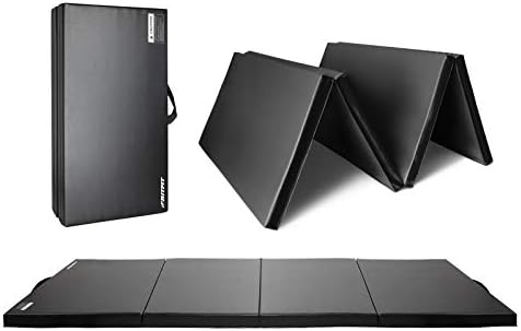 RitFit Upgraded Folding Exercise Mat, 2 Inch Thick Gymnastics Mat