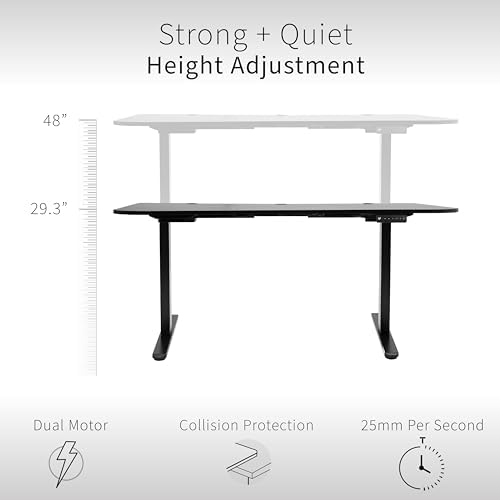 VIVO Black 63 x 32 in Standing Desk, DESK-KIT-E2G1B