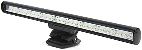 LED Computer, Laptop Screen Reading Lamp, Color Temperature Control, USB Powered Desk Lamp with Asymmetrical, No Screen Reflection for Study Work