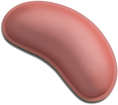 Dapesuom Mouse Wrist Rest, Ergonomic Memory Foam Mouse Wrist for Computer Desk Mats Support, Hand Rest Pad Cushion for Gaming, Office, Laptop, Men, Women, Pain Relief & Easy Typing, Indian Red