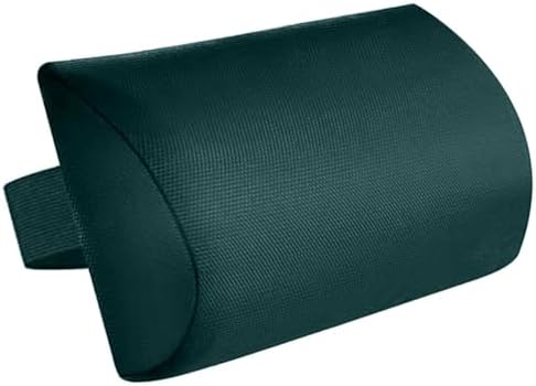 Chaise Lounge Neck Support Pillow with Adjustable Strap,Ergonomic Headrest Pillow Portable Bolster Cushion for Patio Backyard Beach Pool Garden Recliner (Dark Green)