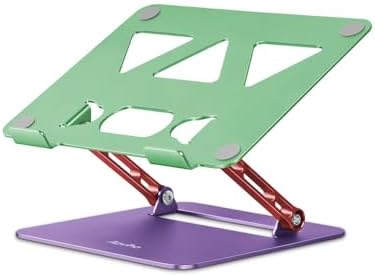 Aoviho Laptop Stand for Desk－Adjustable Laptop Stand Holder －Foldable Notebook Computer Stands for MacBook Air Pro HP Lenovo Dell Samsung Chromebook, 10-15.6 inch, Mixed Color