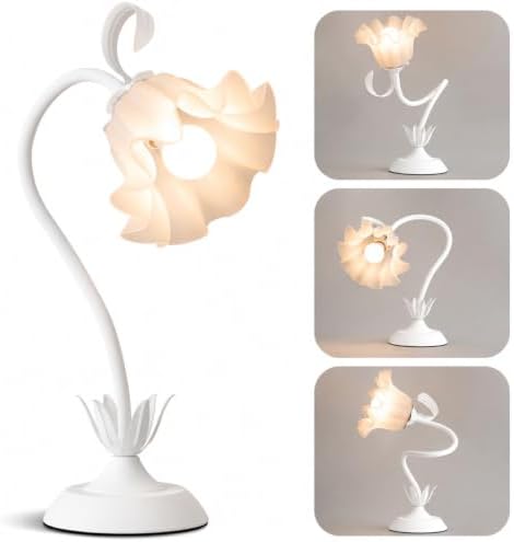 WERFOP Flower Table Lamp Cute Desk Lamp for Bedroom Home Decor