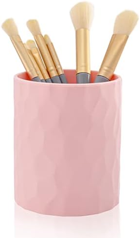minimaliving Pen Holder,Nordic Style Silicone Waterproof Pencil Holder for Desk Simple&Modern Minimalist Makeup Organizer Multifunctional Office Supplies for Home,Kids and School (Pink)